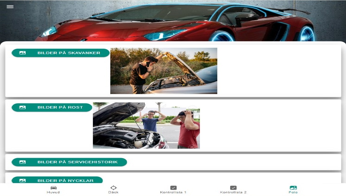 Car Test website preview image